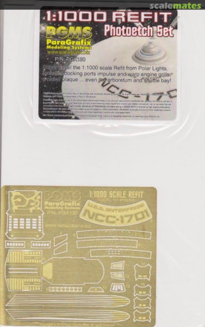 Boxart Refit Photoetch Set PGX130 ParaGrafix Modeling Systems
