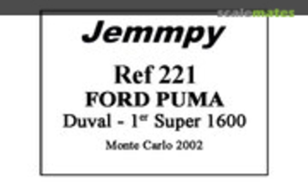 1:43 Ford Puma (Jemmpy 221)