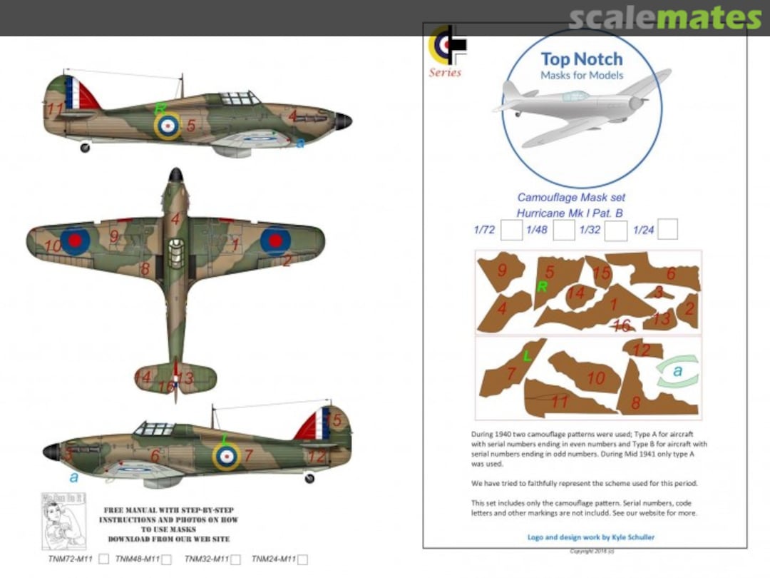 Boxart Hawker Hurricane Mk1 TNM32-M11 TopNotch Boxart Hawker Hurricane Mk1 TNM32-M11 TopNotch