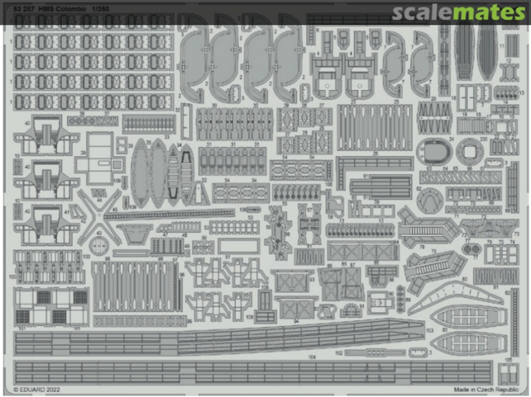 Boxart HMS Colombo 53287 Eduard Boxart HMS Colombo 53287 Eduard
