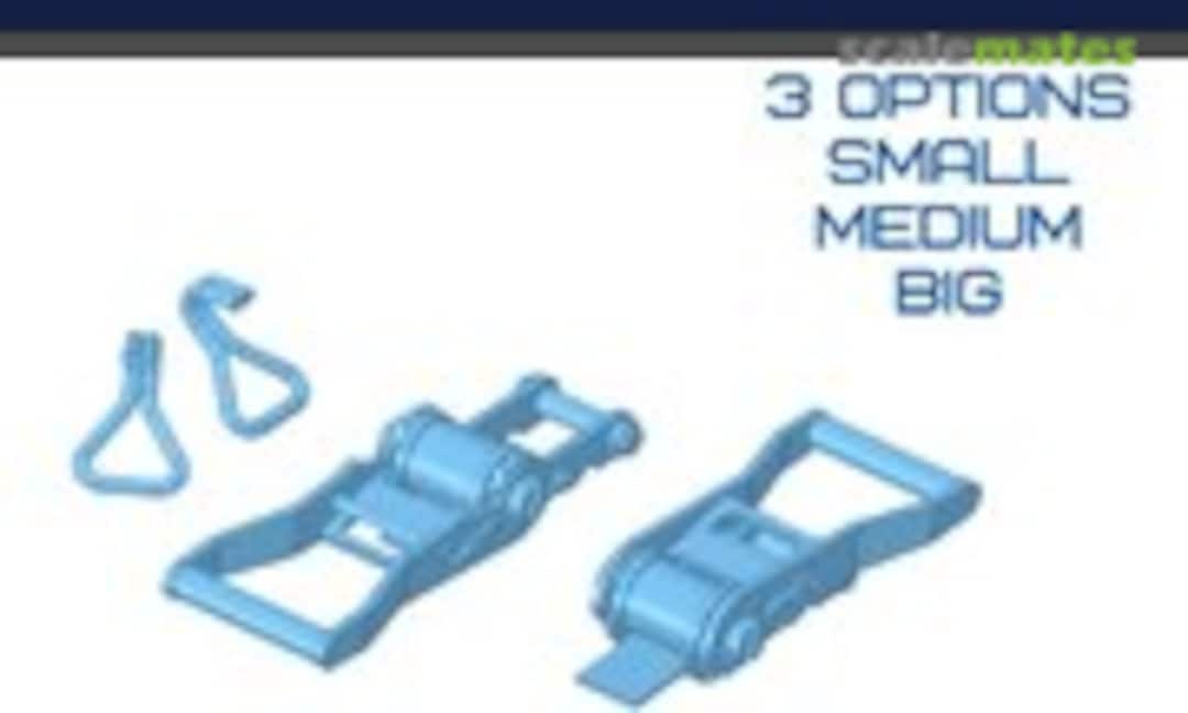 1:35 Ratchet Lashing Strap Set (3D MicroCosmos MC-35-491) MC-35-491