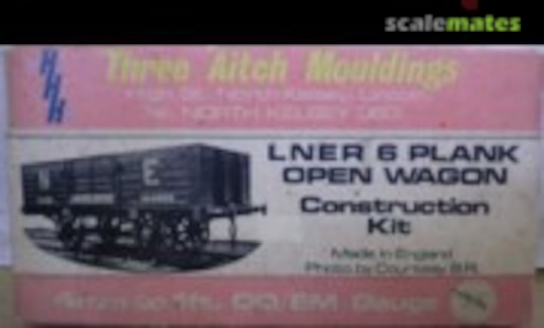1:76 LNER 6 Plank Open Wagon (Three Aitch Mouldings LNER 6plk) LNER 6plk