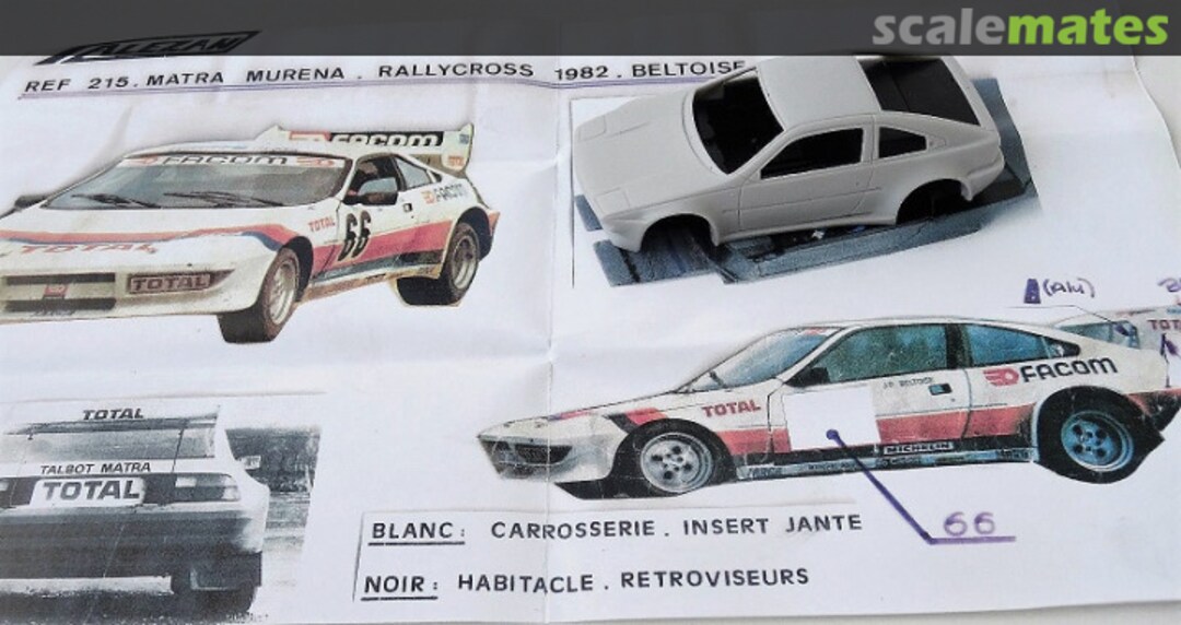 Boxart Matra Murena "FACOM" 215 Alezan Boxart Matra Murena "FACOM" 215 Alezan