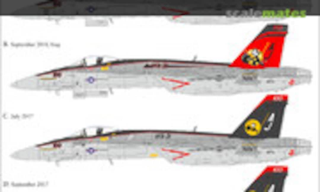 1:48 F/A-18E Super Hornet VFA-31 CAG (Black & Red Tail) (UpRise Decal URS4821) URS4821