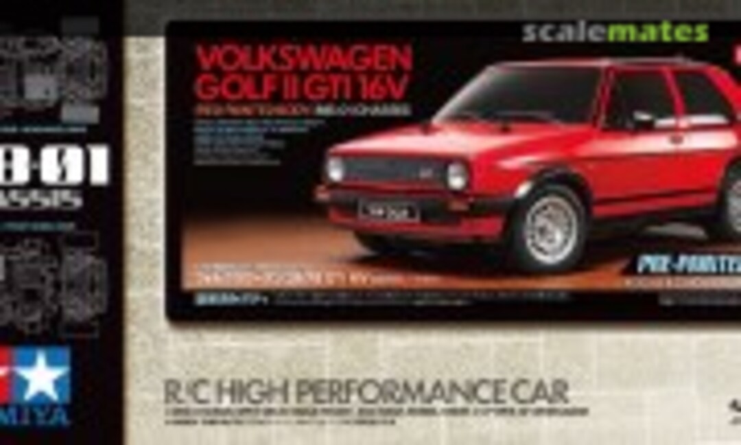 1:10 Volkswagen Golf II GTI 16V (Red Painted Body) (Tamiya 47516)