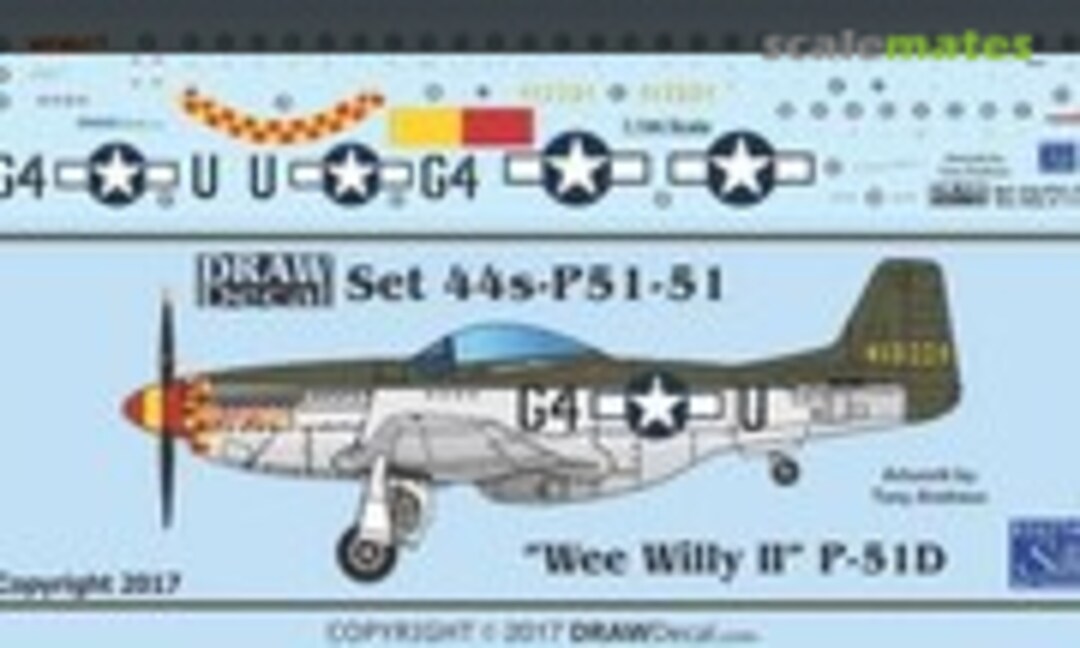 1:144 P-51D “Wee Willy II” (Draw Decal 44-P51-51) 44-P51-51