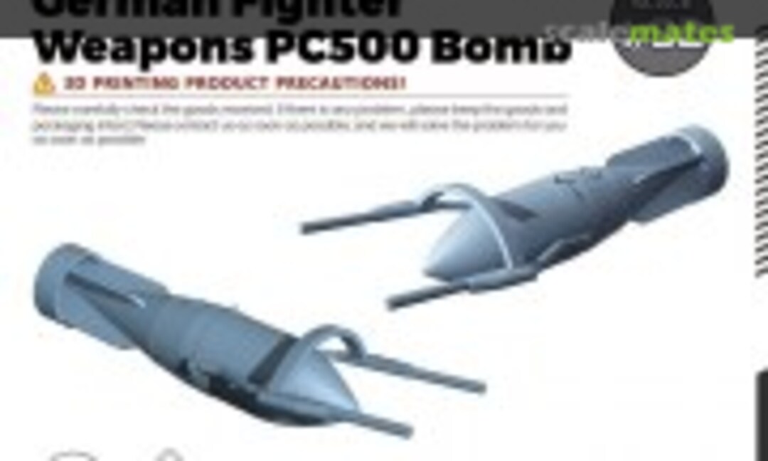 1:32 German Fighter Weapons PC500 Bomb (Yao's Studio/ 老姚手工坊 LYRG32500C) LYRG32500C