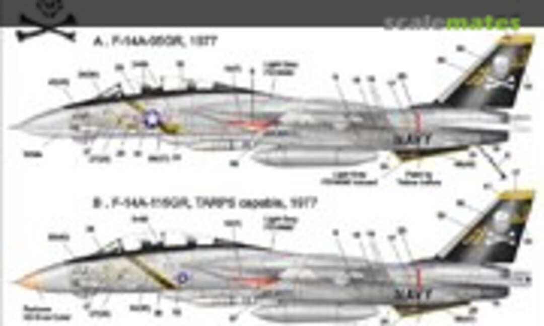 1:72 F-14A Tomcat VF-84 Hi-Viz (UpRise Decal UR7220) UR7220