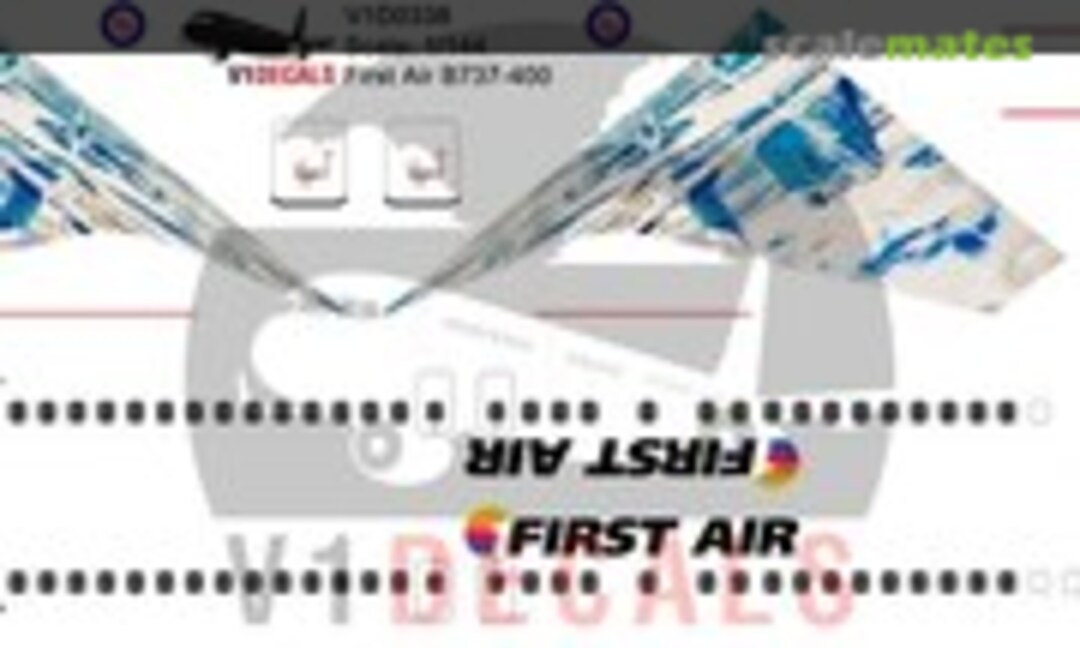 1:144 First Air Boeing 737-400 (V1 Decals V1D0338-144) V1D0338-144