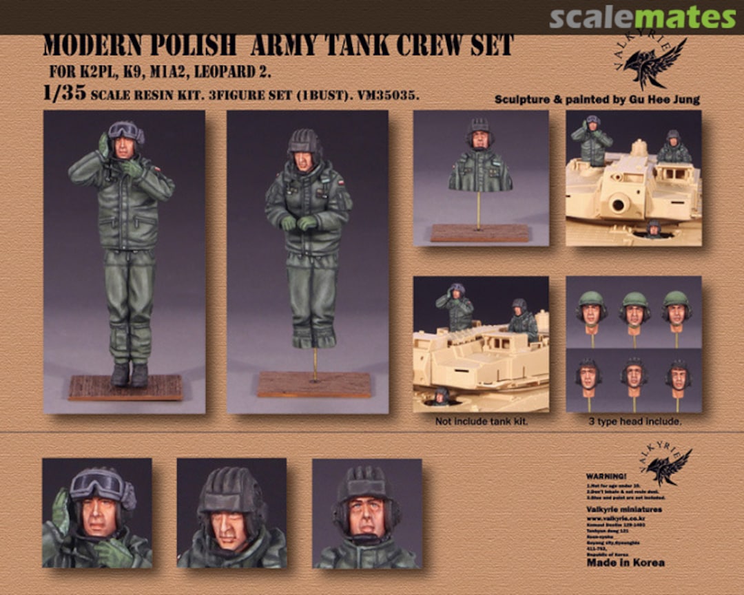 Boxart Modern Polish Army Tank Crew set VM35035 Valkyrie Miniature Boxart Modern Polish Army Tank Crew set VM35035 Valkyrie Miniature