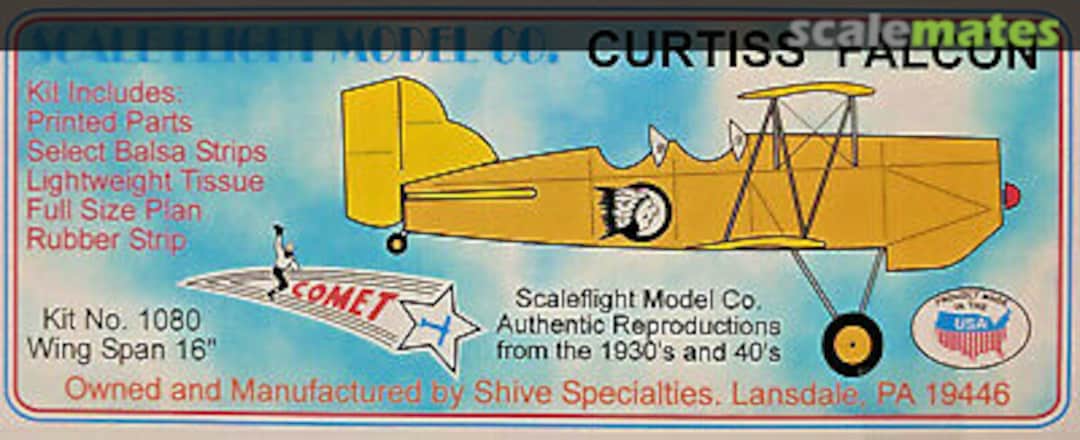 Boxart Curtiss Falcon 1080 Scale Flight Model Co. Boxart Curtiss Falcon 1080 Scale Flight Model Co.