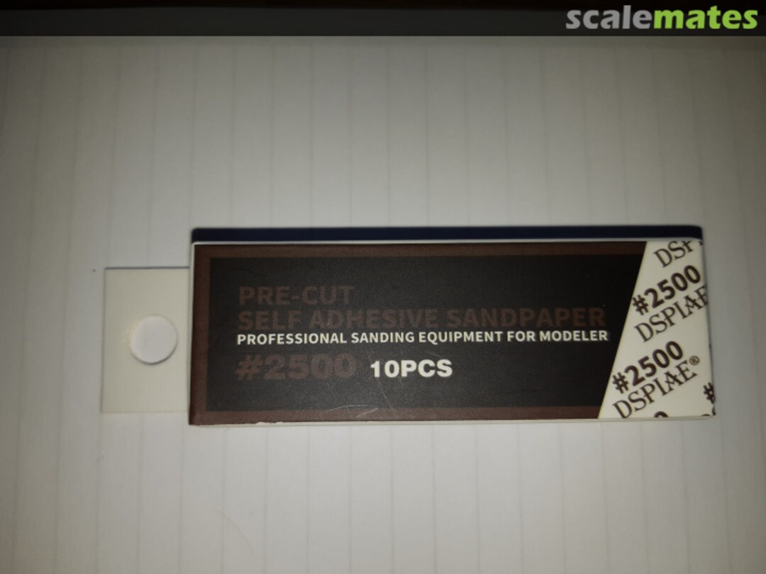 Boxart Pre-cut self adhesive Sandpaper (10 units) 2500grain MSP-2500 DSPIAE Boxart Pre-cut self adhesive Sandpaper (10 units) 2500grain MSP-2500 DSPIAE