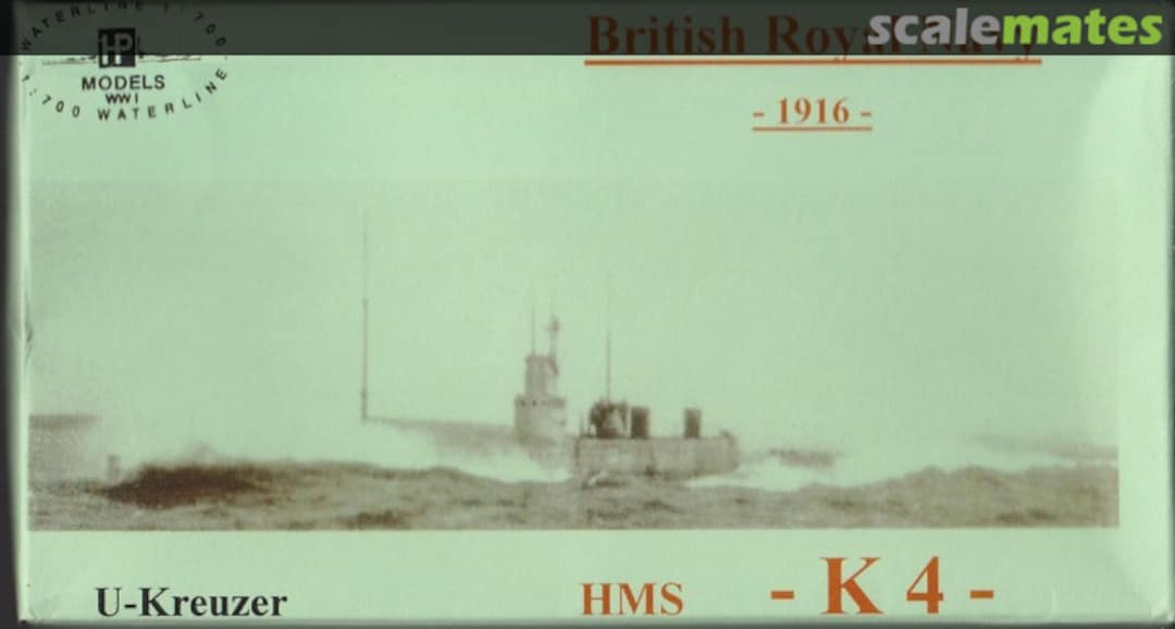 Boxart U-Kreuzer HMS "K-4" WW I-WL-GB-013 HP-Models Boxart U-Kreuzer HMS "K-4" WW I-WL-GB-013 HP-Models