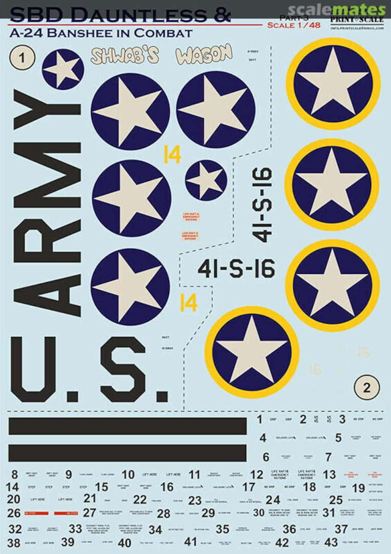 Boxart SBD Dauntless & A-24 Banshee In Combat Pt. 3 48-195 Print Scale Boxart SBD Dauntless & A-24 Banshee In Combat Pt. 3 48-195 Print Scale