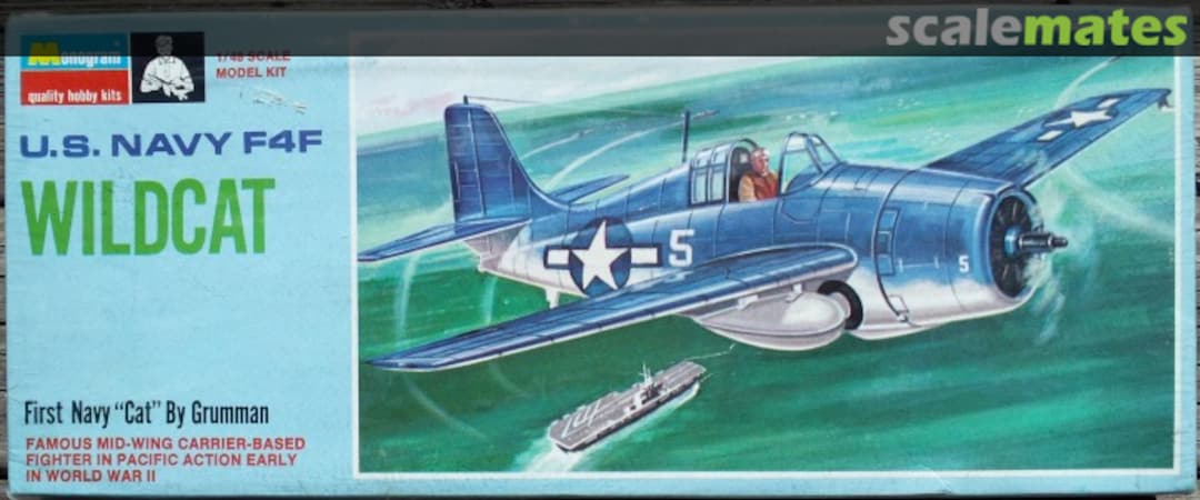 Boxart U.S. Navy F4F Wildcat PA66 Monogram Boxart U.S. Navy F4F Wildcat PA66 Monogram