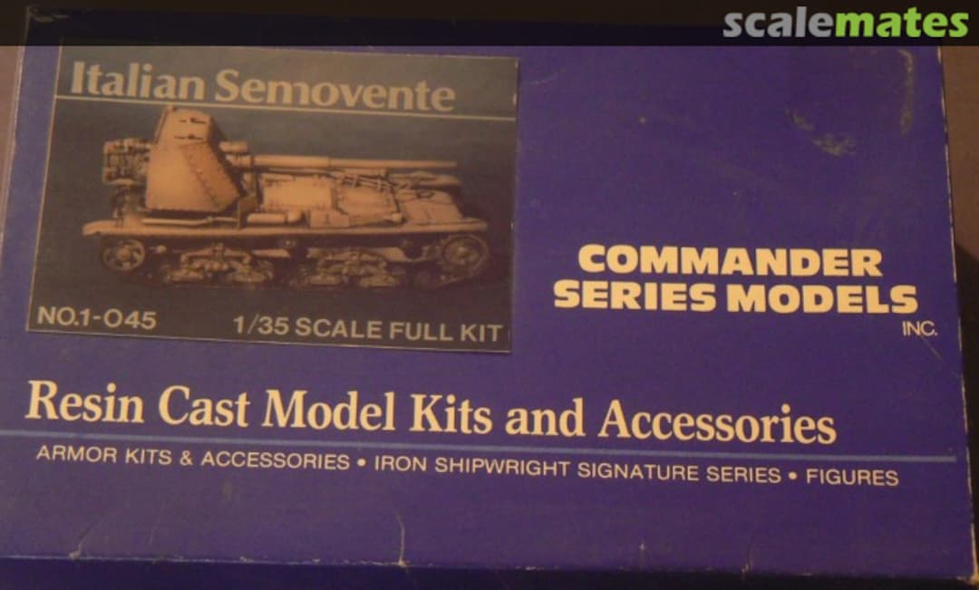 Boxart Italian Semovente M41M da 90/53 1-045 Commander Series Models
