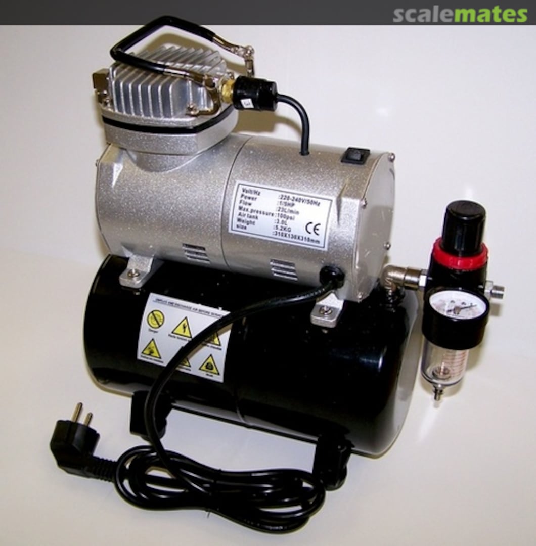 Boxart Airbrushkompressor mit Lufttank AS186 Fengda