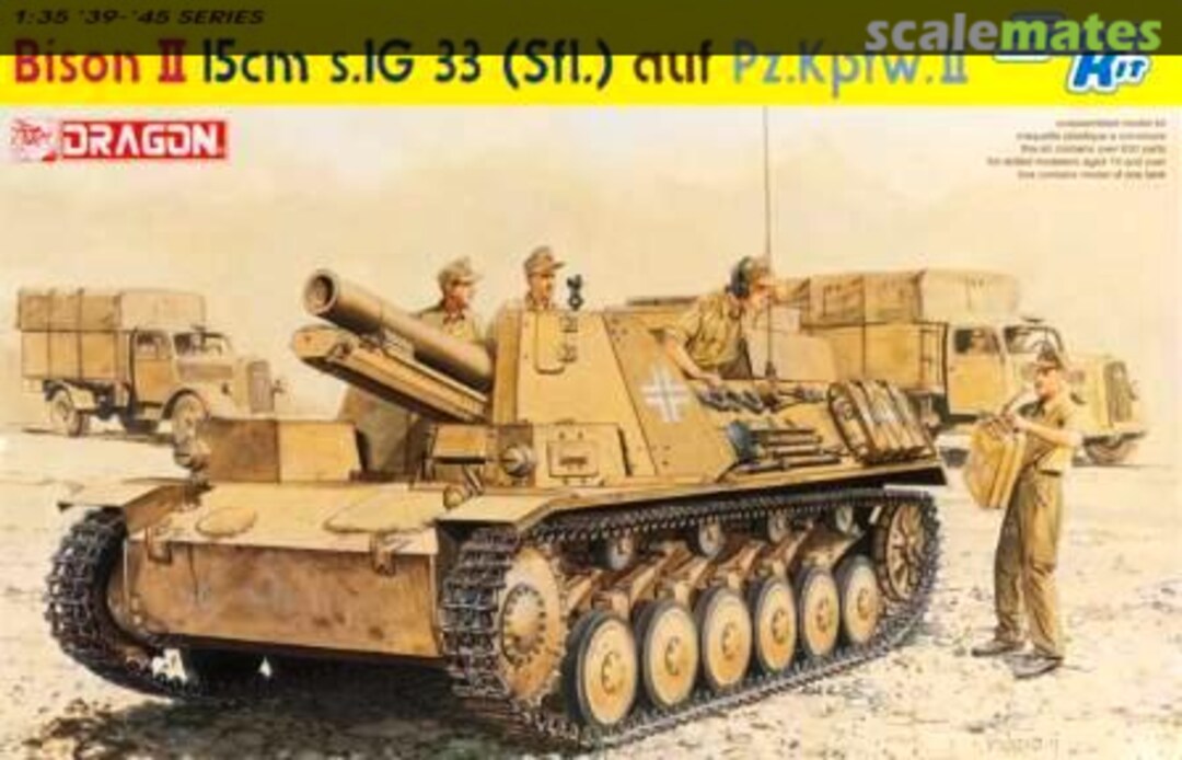 Boxart Bison II - 15 cm s.IG 33 (Sfl.) auf Pz.Kpfw. II 6440 Dragon Boxart Bison II - 15 cm s.IG 33 (Sfl.) auf Pz.Kpfw. II 6440 Dragon