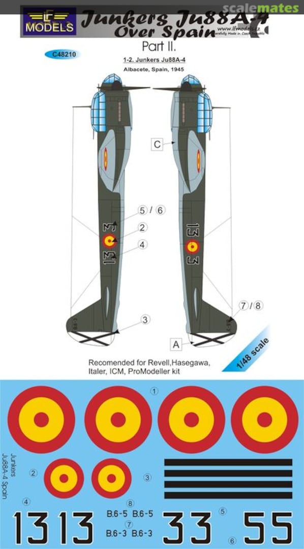 Boxart Junkers Ju88A-4 C48210 LF Models Boxart Junkers Ju88A-4 C48210 LF Models