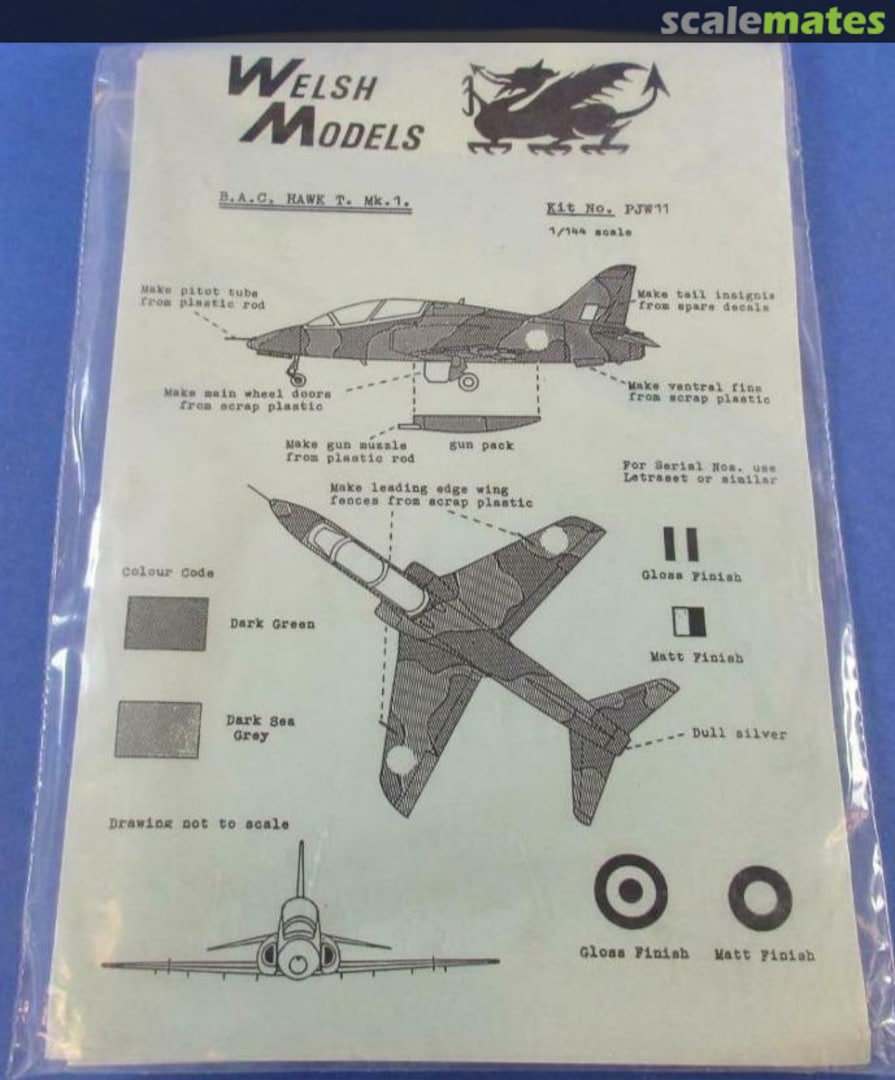 Boxart B.A.C. Hawk T. Mk.1 PJW11 Welsh Models Boxart B.A.C. Hawk T. Mk.1 PJW11 Welsh Models