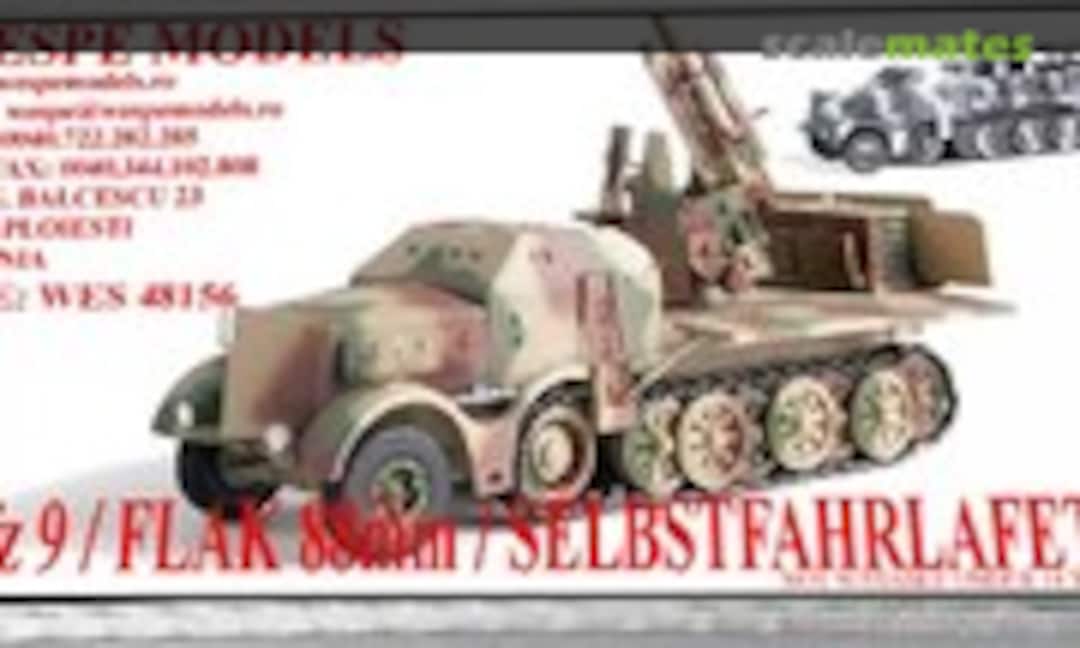 SdKfz 9 / Flak 88mm / Selstfahrlaffette (Wespe Models WES 48156)