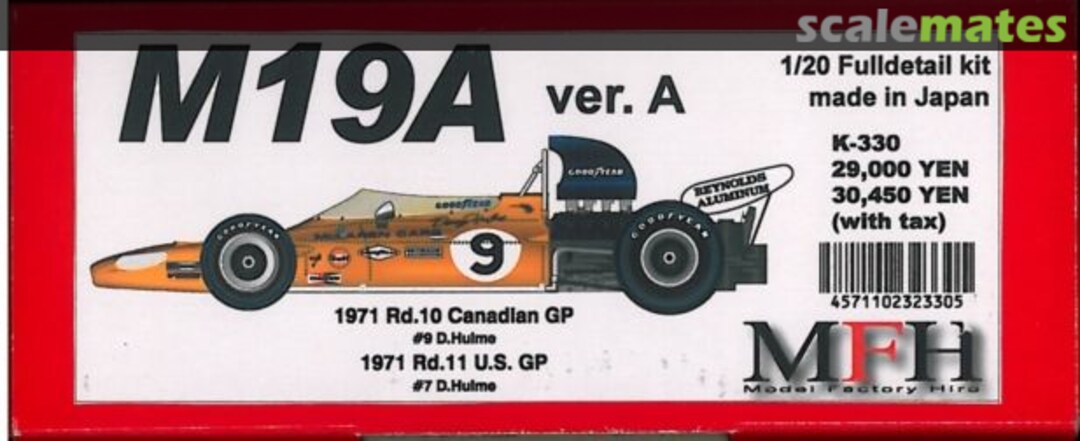 Boxart McLaren M19A K-330 Model Factory Hiro Boxart McLaren M19A K-330 Model Factory Hiro