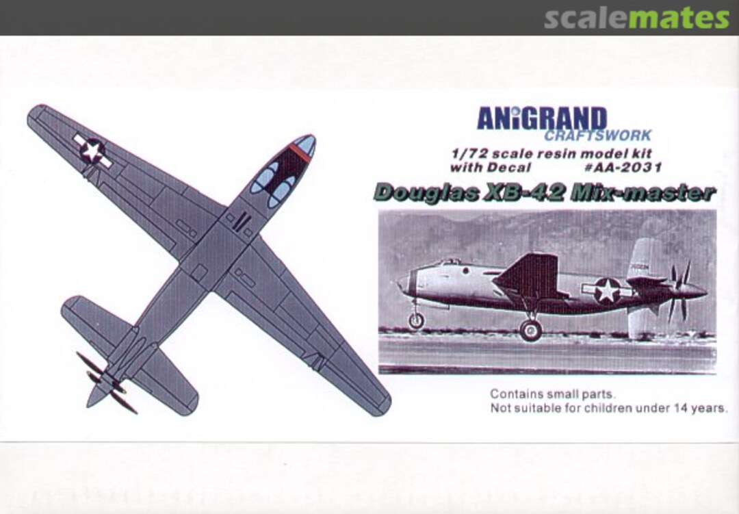 Boxart Douglas XB-42 Mix-master AA-2031 Anigrand Craftswork