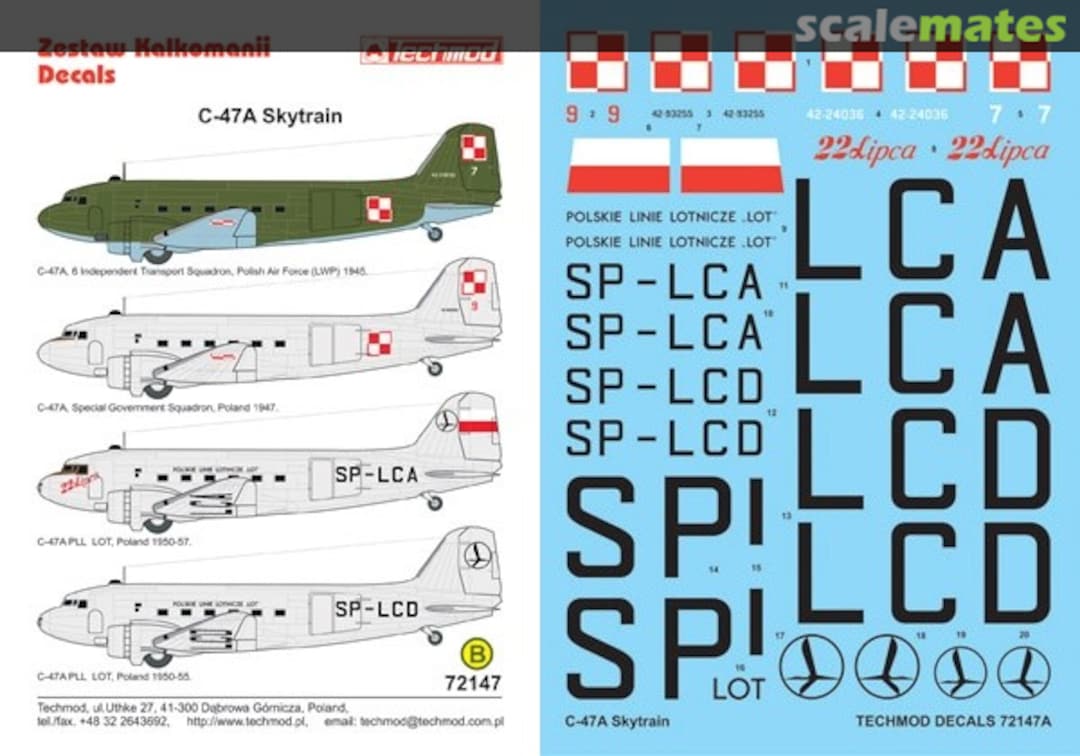 Boxart C-47A Skytrain 72147 Techmod Boxart C-47A Skytrain 72147 Techmod