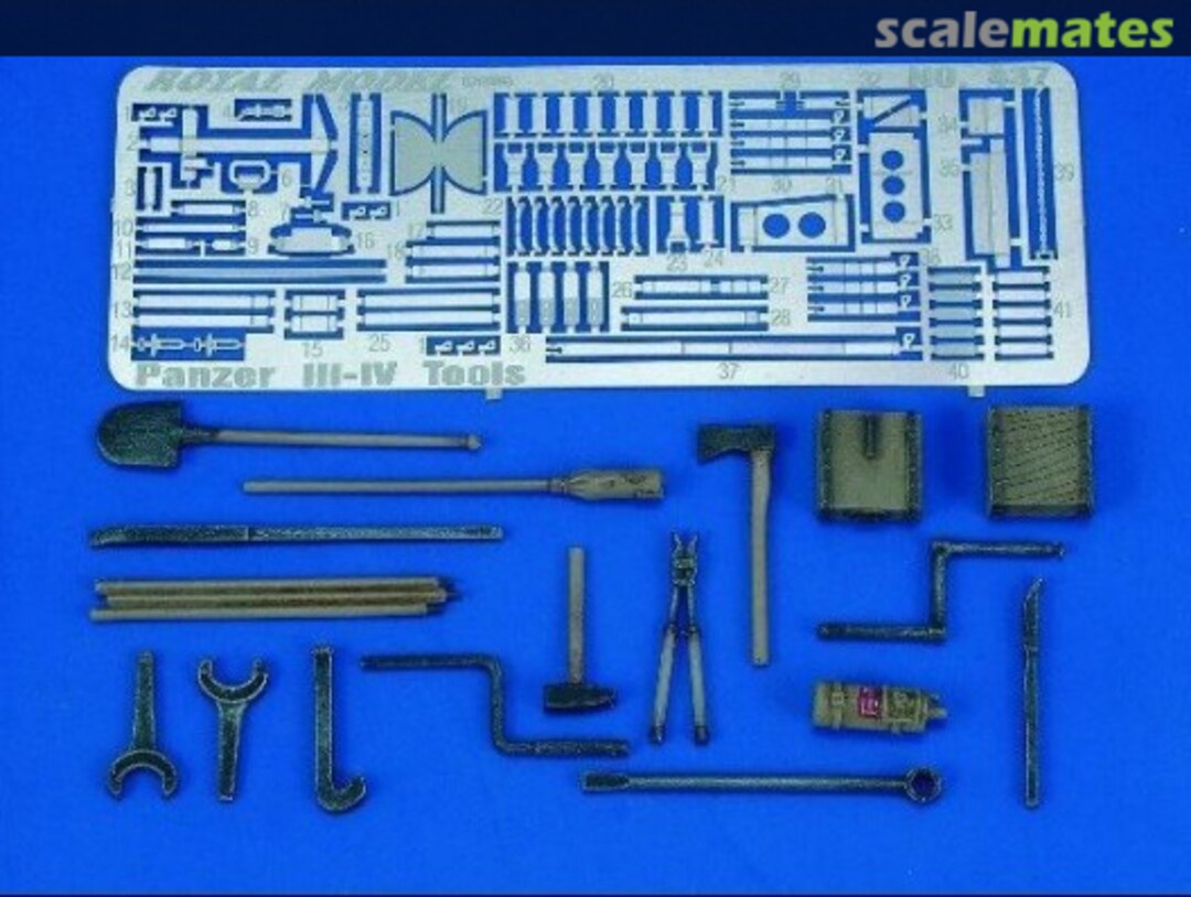 Boxart Panzer III-IV Tools & Holders (WWII) 437 Royal Model Boxart Panzer III-IV Tools & Holders (WWII) 437 Royal Model