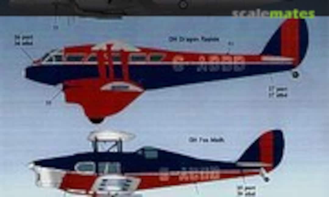 1:72 Gipsy Moth/Fox Moth/Dragon Rapide/Heron (AirDecal 7204) 7204