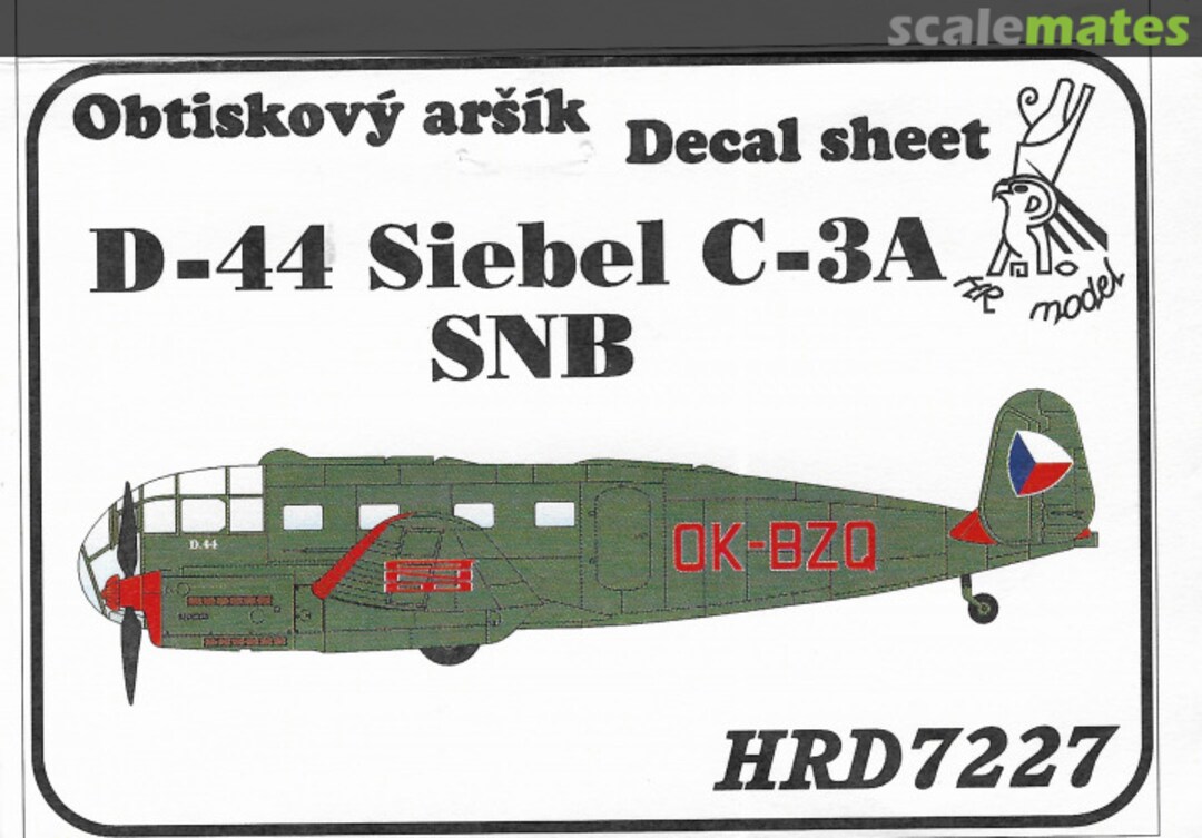 Boxart D-44 Siebel C-3A SNB 1946-1950 HRD7227 HR Model Boxart D-44 Siebel C-3A SNB 1946-1950 HRD7227 HR Model