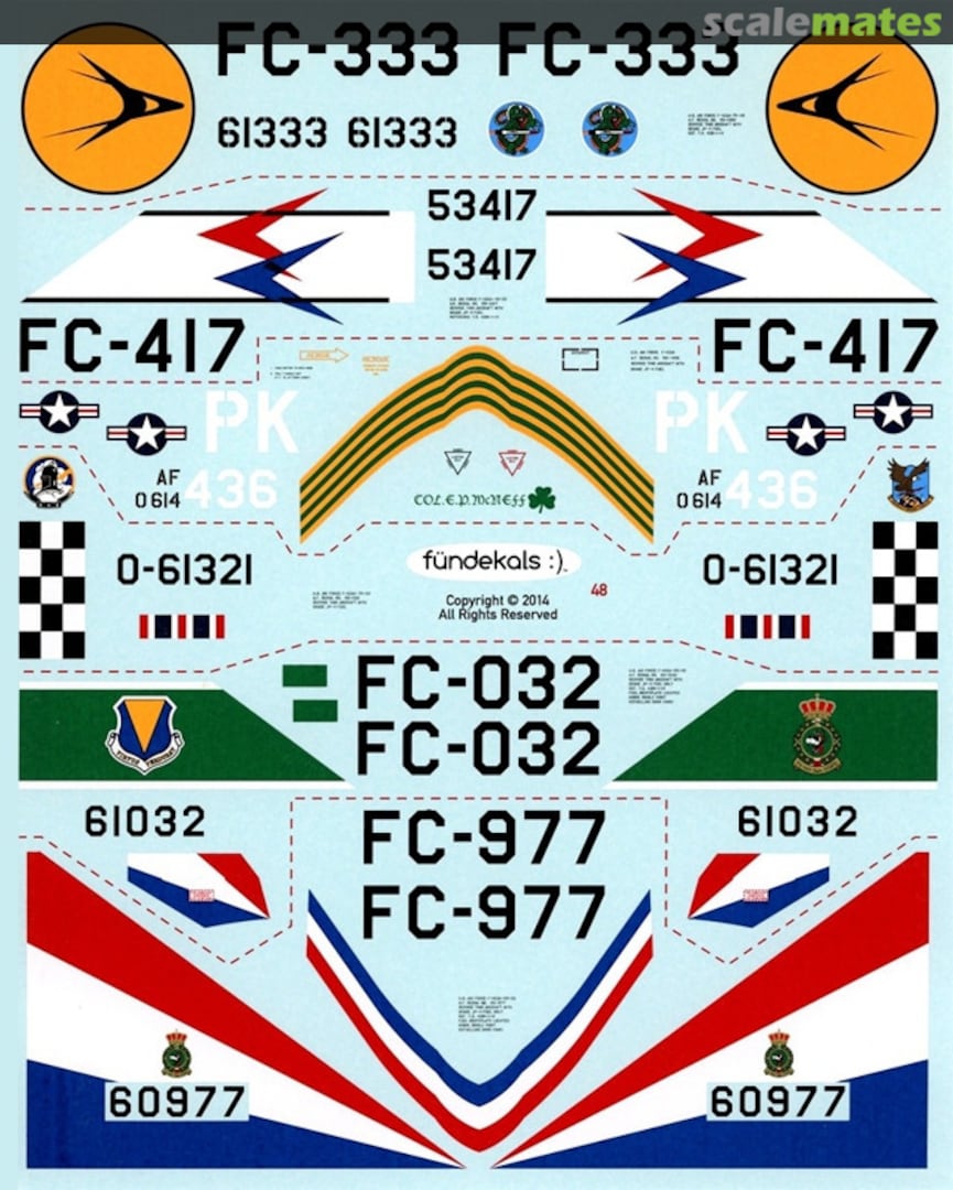 Boxart Convair F-102 Delta Dagger Part 2 FD4800 fündekals Boxart Convair F-102 Delta Dagger Part 2 FD4800 fündekals