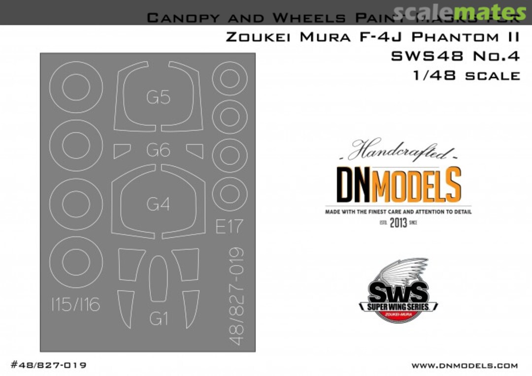 Boxart Canopy and Wheels Paint Masks for F-4J Phantom II Zoukei-Mura SWS48 No.4 48/827-019 DN Models Boxart Canopy and Wheels Paint Masks for F-4J Phantom II Zoukei-Mura SWS48 No.4 48/827-019 DN Models