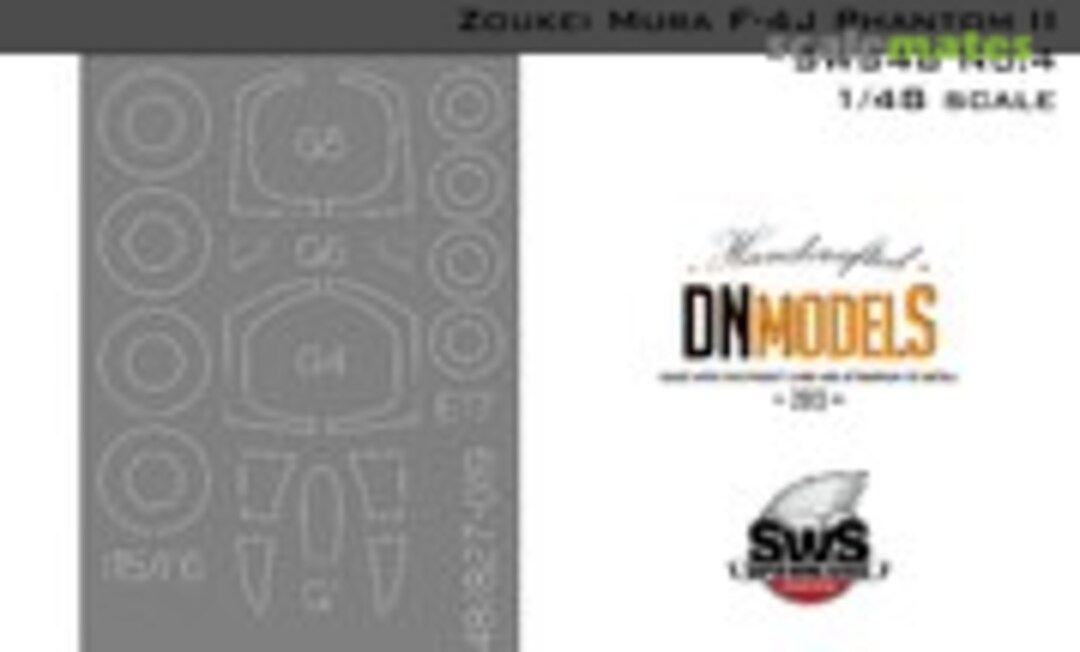 1:48 Canopy and Wheels Paint Masks for F-4J Phantom II Zoukei-Mura SWS48 No.4 (DN Models 48/827-019) 48/827-019