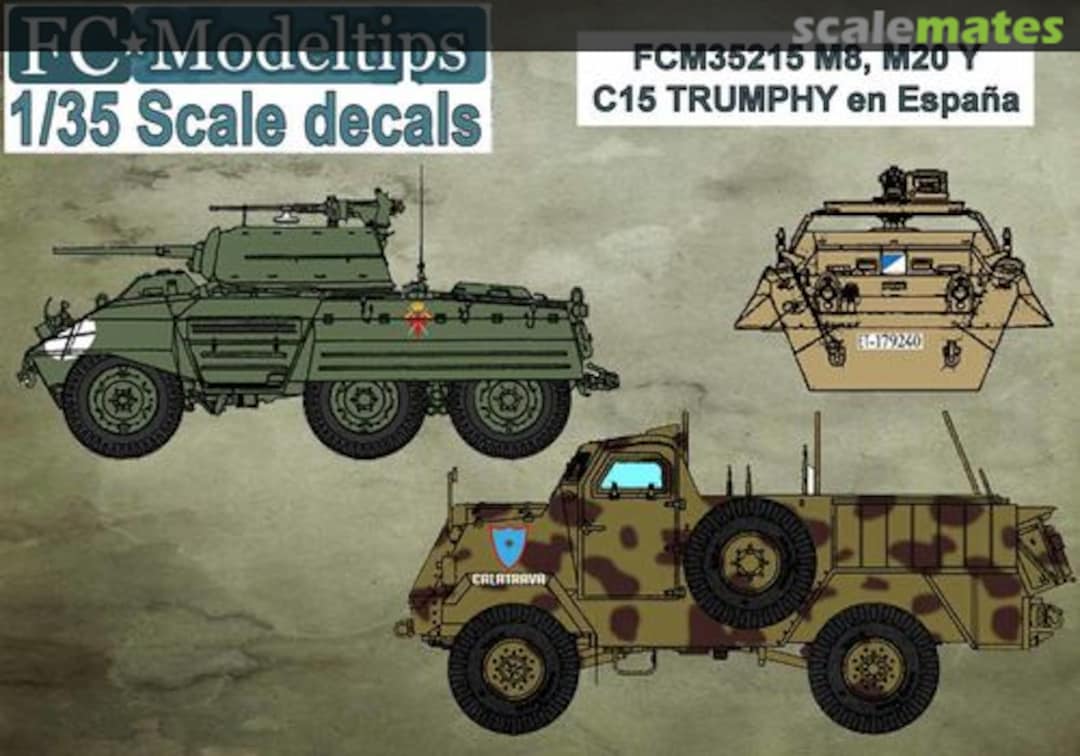 Boxart M8, M20 & C15 Trumphy in Spain 35215 FC Modeltips