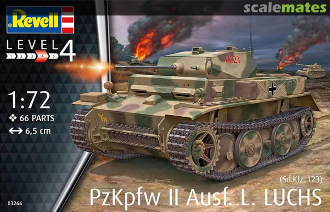 Boxart Sd.Kfz. 123 Pz.Kpfw. II Ausf. L “Luchs“ 03266 Revell