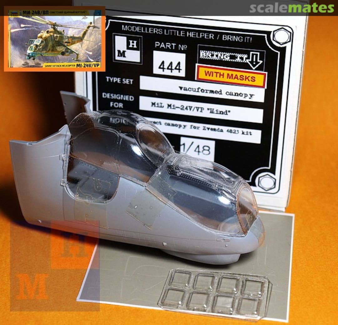 Boxart MiL Mi-24V/VP vacuformed canopy 444 MLH/Bring It! Boxart MiL Mi-24V/VP vacuformed canopy 444 MLH/Bring It!