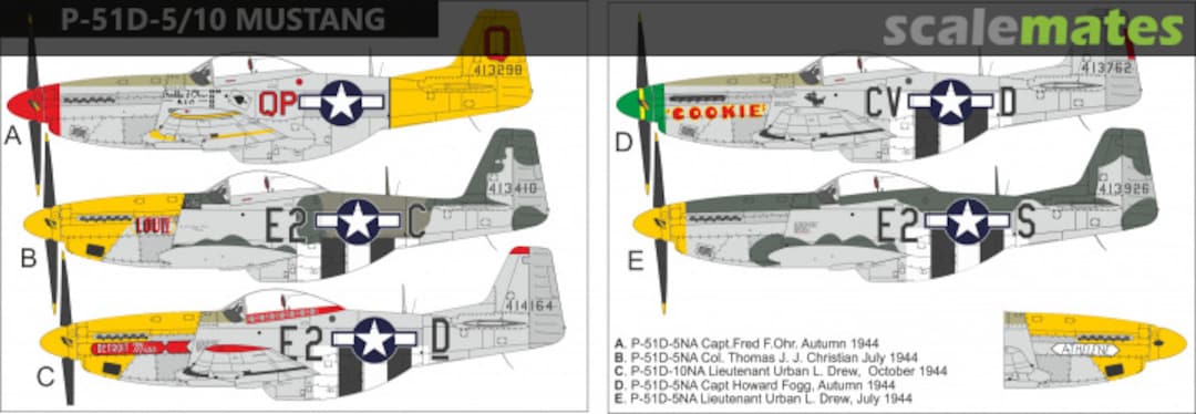 Boxart P-51D-5/10 MUSTANG UR144105 UpRise Decal Boxart P-51D-5/10 MUSTANG UR144105 UpRise Decal