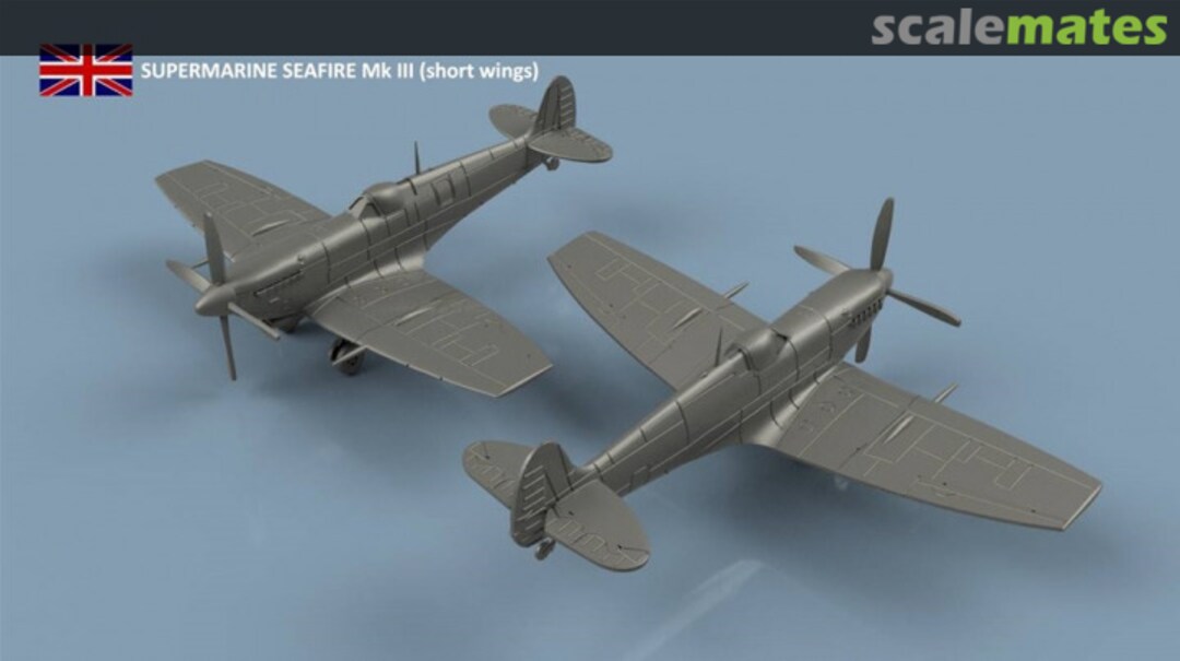 Boxart Supermarine Seafire Mk.III short wings - unfolded wings - 3D printing (5 pcs) 3D700371 L'Arsenal Boxart Supermarine Seafire Mk.III short wings - unfolded wings - 3D printing (5 pcs) 3D700371 L'Arsenal
