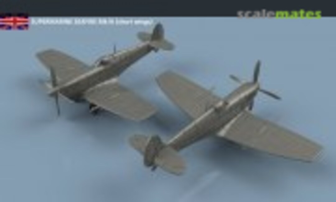 1:700 Supermarine Seafire Mk.III short wings - unfolded wings - 3D printing (5 pcs) (L'Arsenal 3D700371) 3D700371
