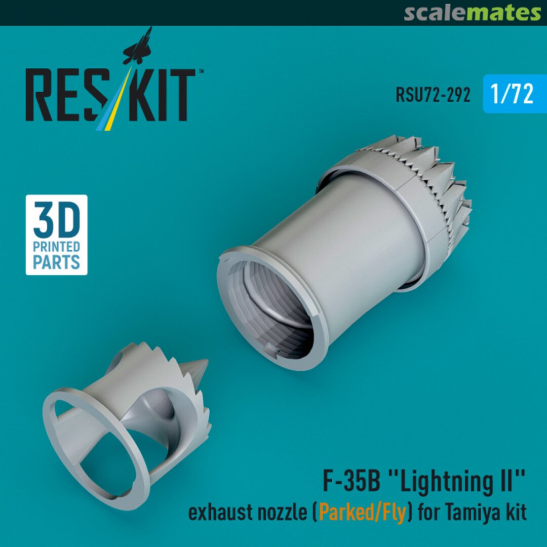 Boxart F-35B "Lightning II" exhaust nozzle (Parked/Fly) RSU72-0292 ResKit