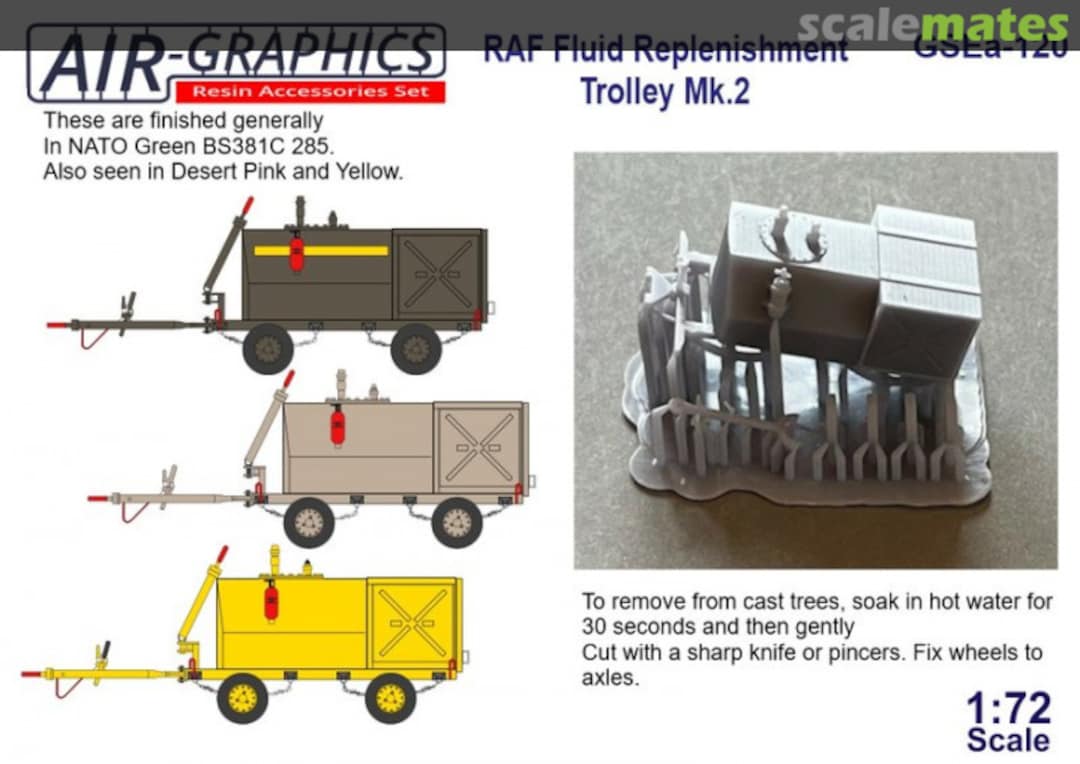 Boxart RAF Fluid Replenishment Trolley Mk.2 GSEa-120 Air-Graphics Models Boxart RAF Fluid Replenishment Trolley Mk.2 GSEa-120 Air-Graphics Models