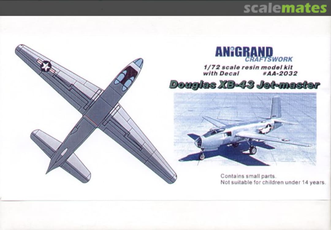 Boxart Douglas XB-43 Jet-master AA-2032 Anigrand Craftswork Boxart Douglas XB-43 Jet-master AA-2032 Anigrand Craftswork