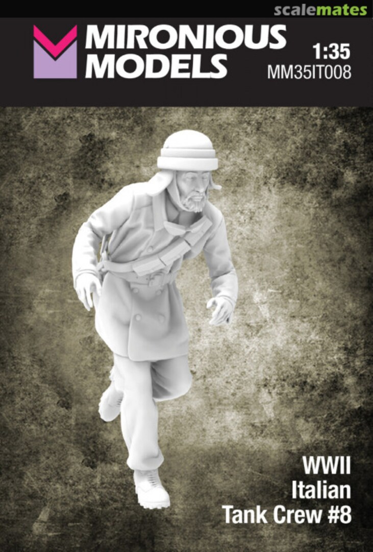 Boxart Italian WWII Tank Crew No.8 (1 Figure / 3D-Printed) MM35IT008 Mironious Models