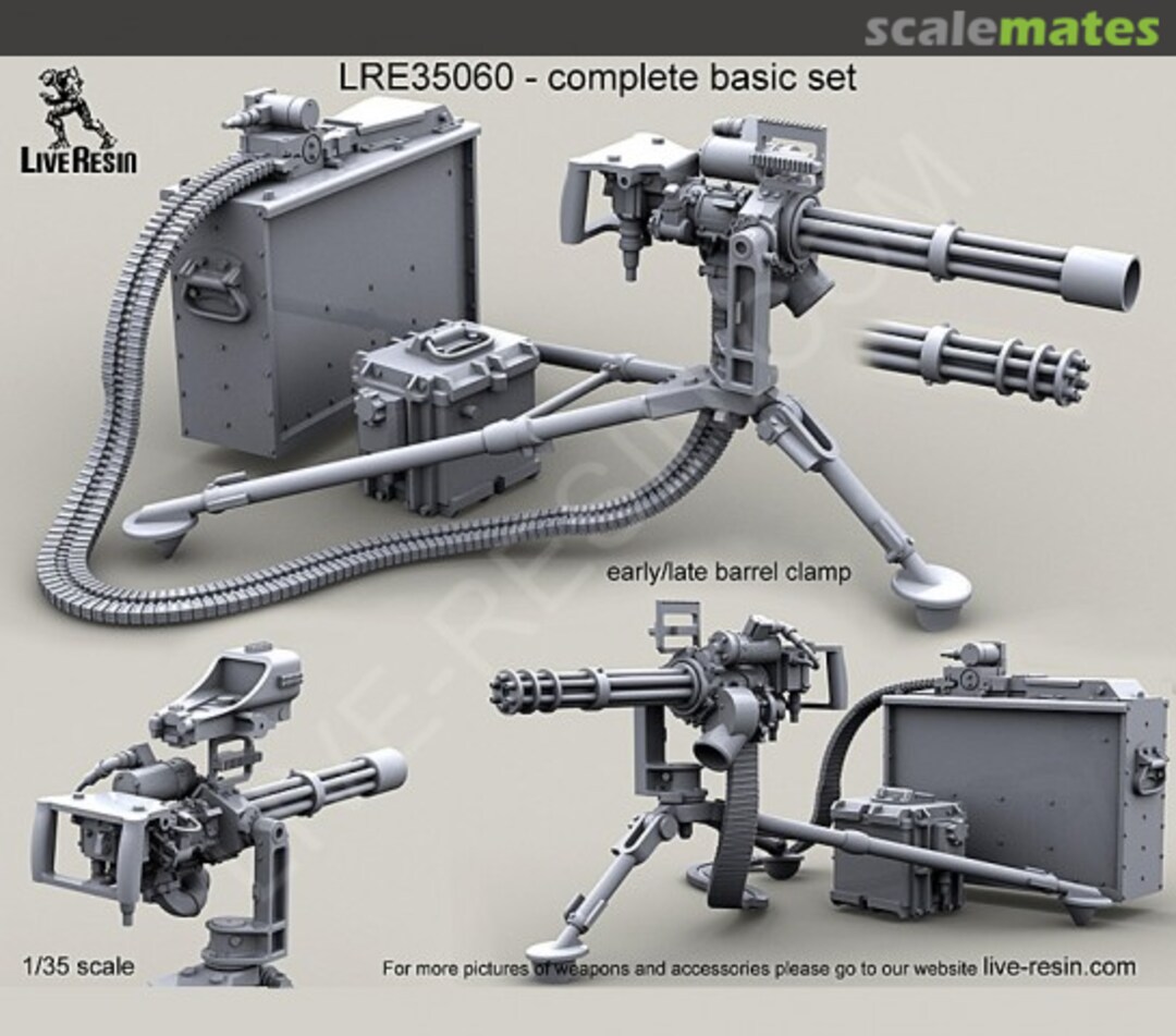 Boxart M134D Minigun on M3 tripod with early/late barrel clamp (with/without flash supressor) LRE-35060 Live Resin