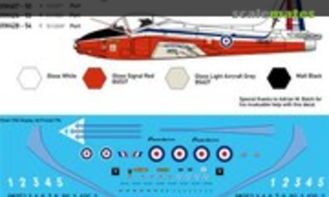 1:72 RAF Display BAC Jet Provost T5s (AirDecal 7202) 7202
