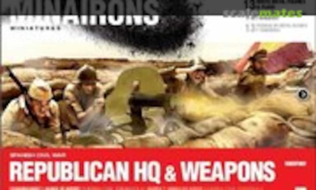 20mm Republican HQ & Weapons (Minairons Miniatures 20GEF002) 20GEF002