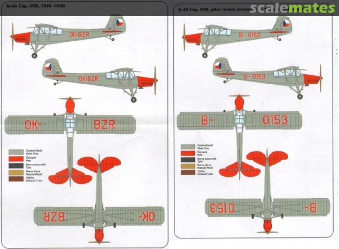 Boxart K-65 Cap-Storch SNB 1946-1950 HRD7228 HR Model Boxart K-65 Cap-Storch SNB 1946-1950 HRD7228 HR Model