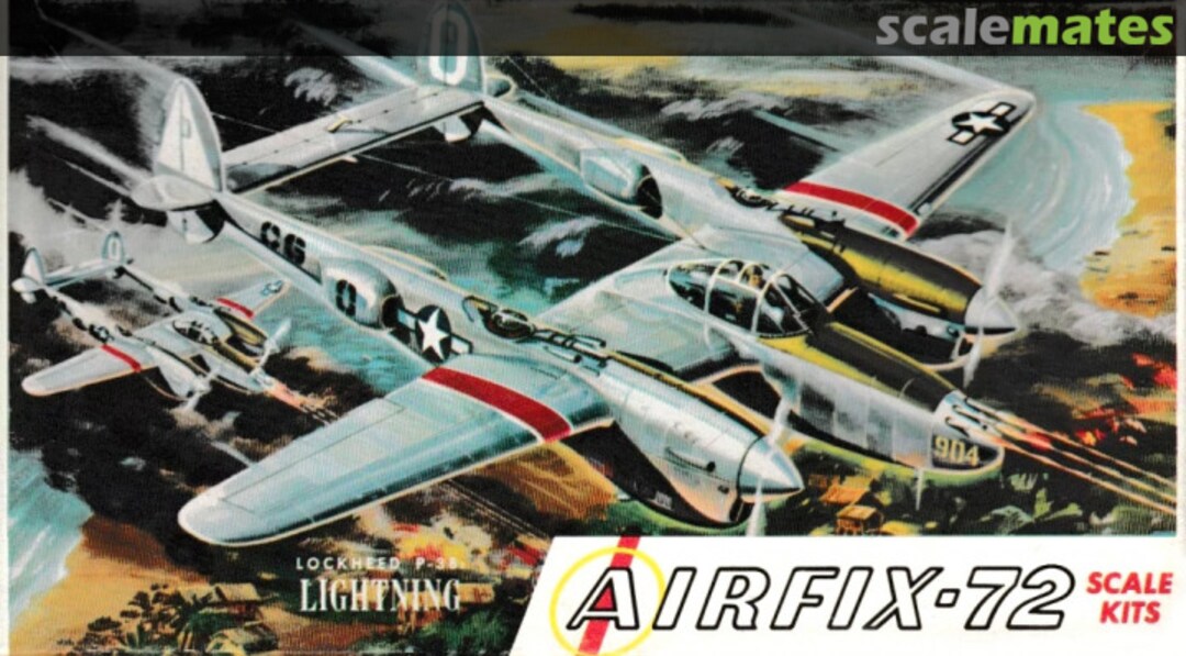 Boxart Lockheed P-38 Lightning 2-49 Airfix Corporation of America