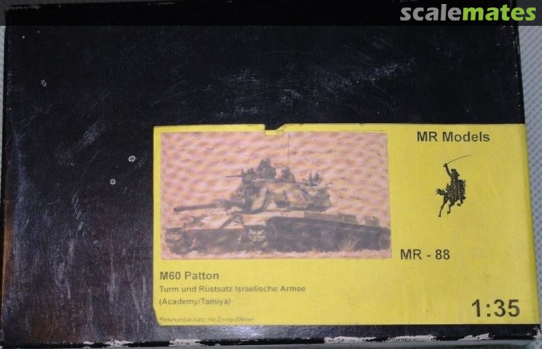 Boxart IDF M60 Patton Turm und Rustsatz MR-88 MR Modellbau Boxart IDF M60 Patton Turm und Rustsatz MR-88 MR Modellbau